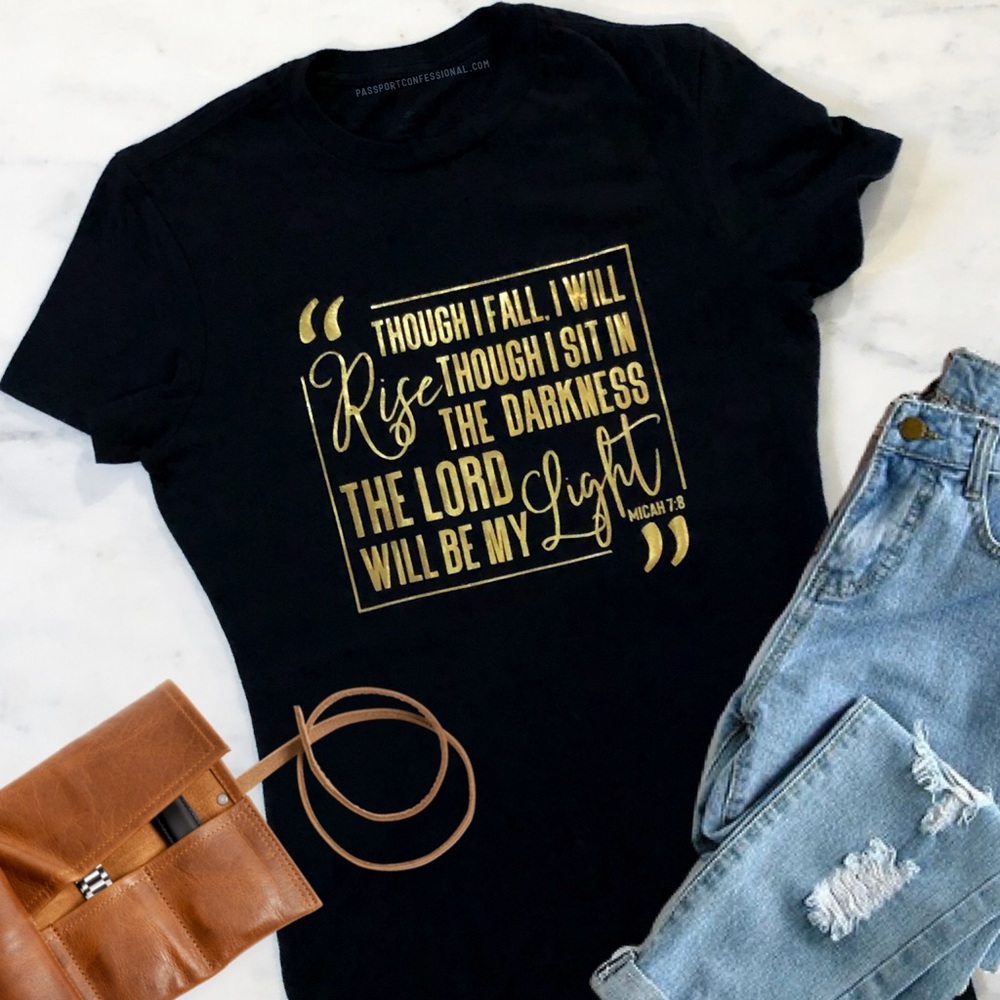 The Lord Will Be My Light Christian T Shirt